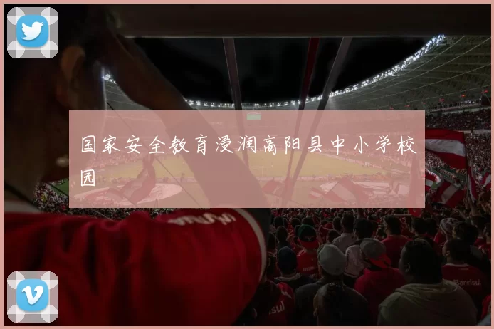 国家安全教育浸润高阳县中小学校园